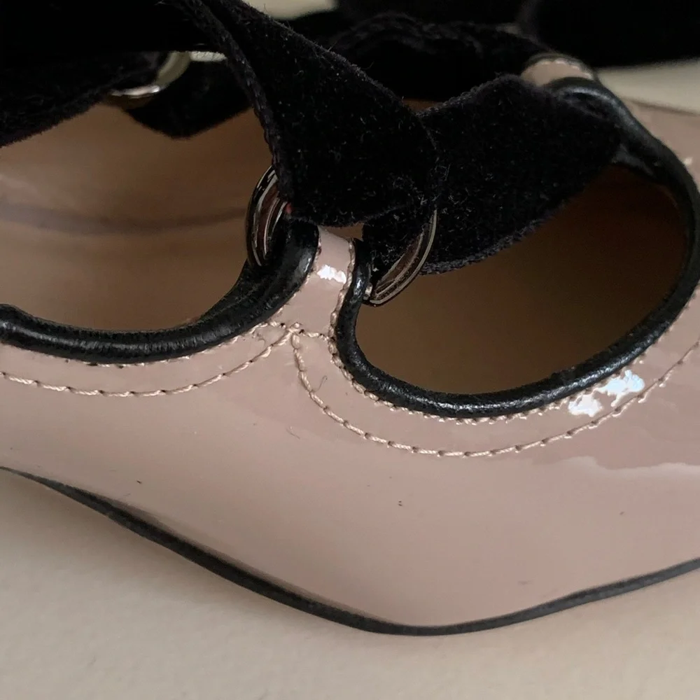 New Valentino ballerina patent heels